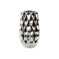 Urban Trends Collection Ceramic Vase Chrome Silver- Large 11411